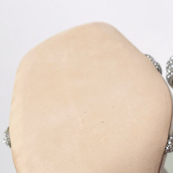 Badgley Mischka Women’s Effie Strappy Bow Heels White/Clear Size 7.5 - Picture 7 of 12